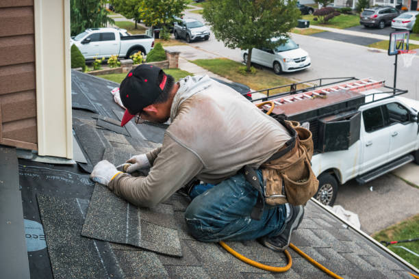 Professional Gutter Repair And Installation technician working in Ashland, NJ